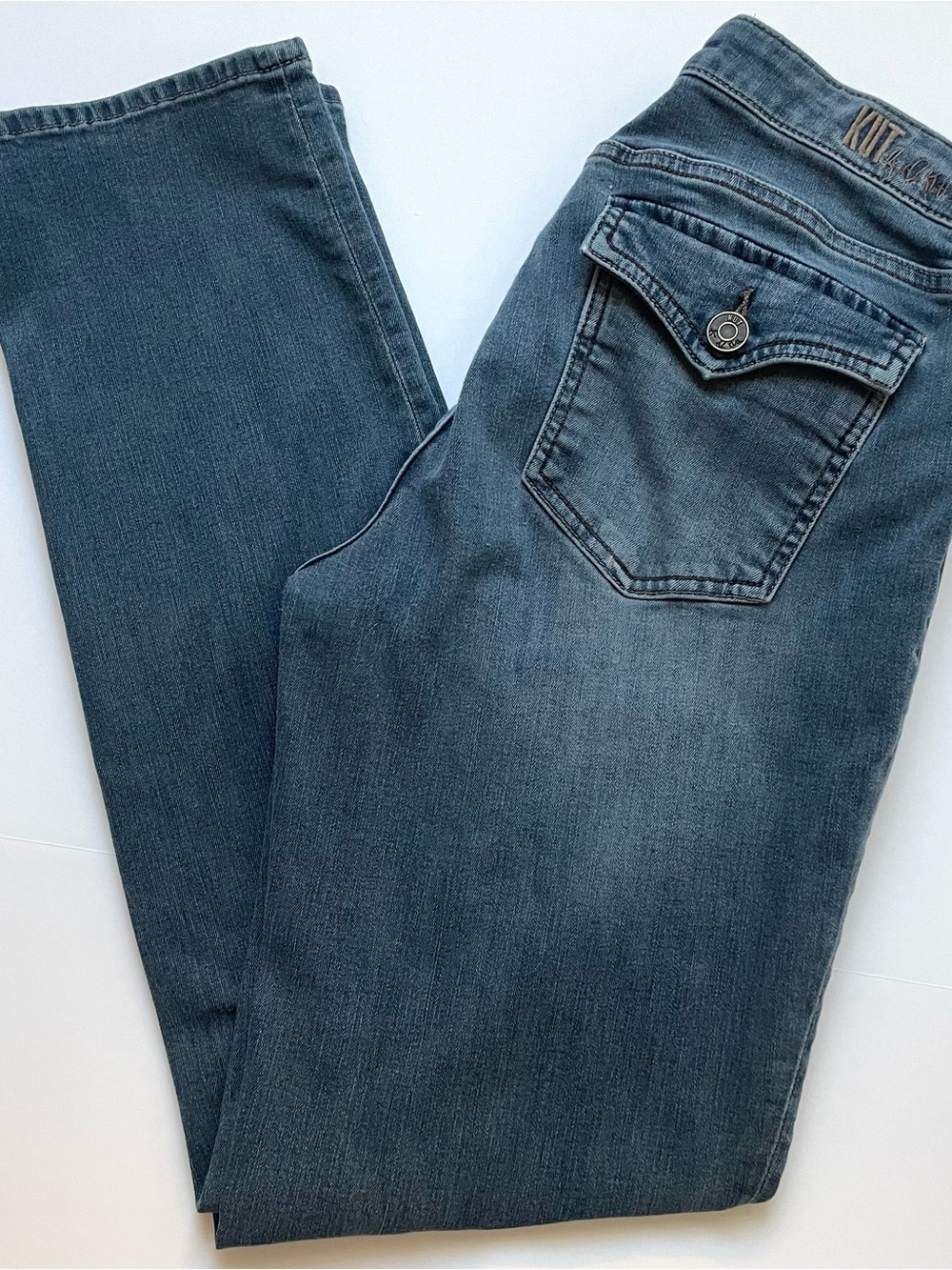 Kut from the Kloth Women's Straight Leg Jeans - Medium Blue Wash